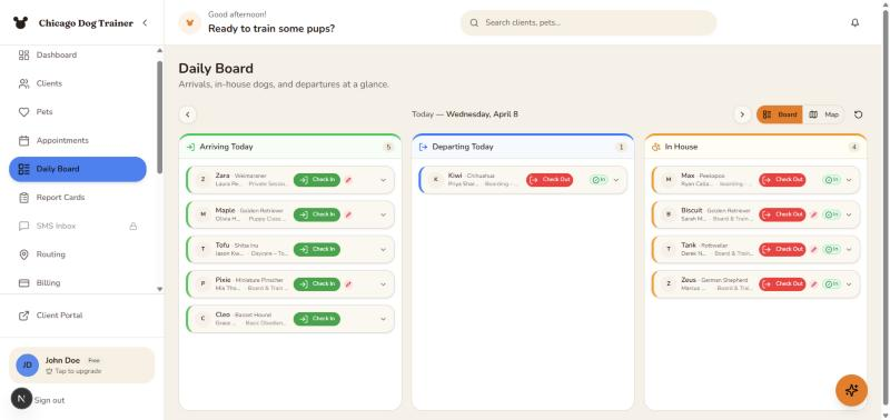 Daily Board & Routing screenshot